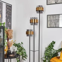 Lampadaire Traak Noir, 3 lumières