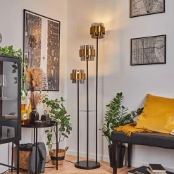 Lampadaire Traak Noir, 3 lumières