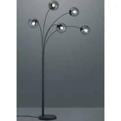 Lampadaire Trio Balini LED Anthracite, 5 lumières