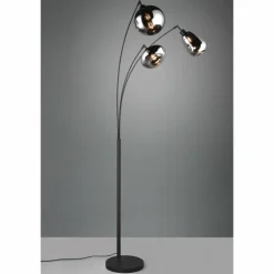 Lampadaire Trio Lumina Noir, 3 lumières