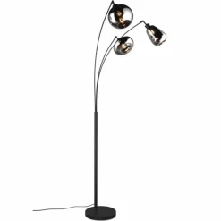 Lampadaire Trio Lumina Noir, 3 lumières