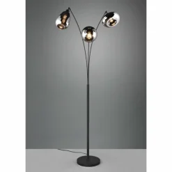 Lampadaire Trio Lumina Noir, 3 lumières