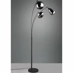 Lampadaire Trio Lumina Noir, 3 lumières