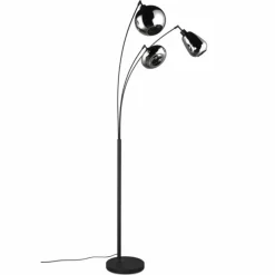 Lampadaire Trio Lumina Noir, 3 lumières
