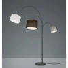 Lampadaire Trio-Leuchten Clark Noir, 3 lumières