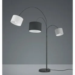 Lampadaire Trio-Leuchten Clark Noir, 3 lumières