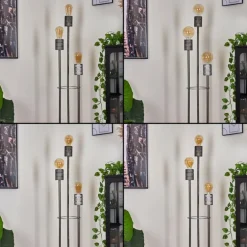 Lampadaire Tyldom Argent Oxydé, 3 lumières