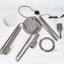 Lampadaire Tyldom Argent Oxydé, 3 lumières