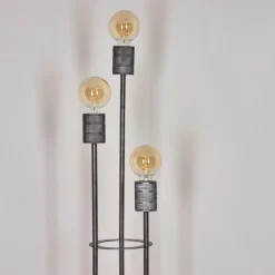 Lampadaire Tyldom Argent Oxydé, 3 lumières