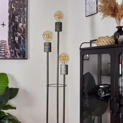 Lampadaire Tyldom Argent Oxydé, 3 lumières