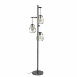 Lampadaire Veldhuizen Argenté, 3 lumières