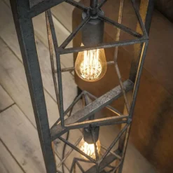 Lampadaire Westbroek Argenté, 4 lumières