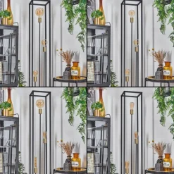 Lampadaire Woden Laiton, Noir, 3 lumières