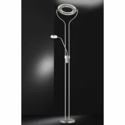 Lampadaire Wofi REMY LED Nickel mat, 2 lumières
