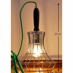 Lampadaire Zavaluce Lady Cage Chrome, 8 lumières