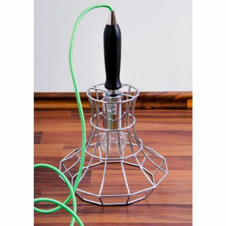 Lampadaire Zavaluce Lady Cage Chrome, 8 lumières