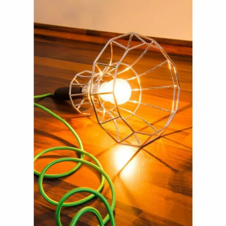 Lampadaire Zavaluce Lady Cage Chrome, 8 lumières