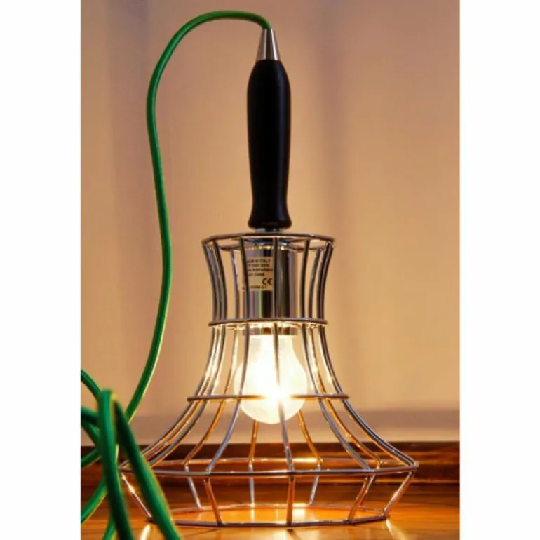 Lampadaire Zavaluce Lady Cage Chrome, 8 lumières