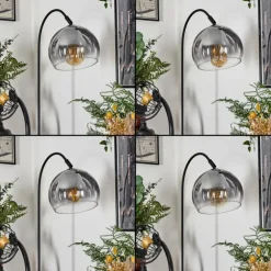 Lampe à arc Acey Noir, 1 lumière