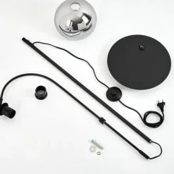 Lampe à arc Acey Noir, 1 lumière