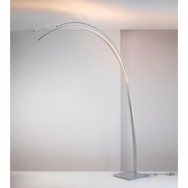 Lampe à arc Bopp BOW LED Aluminium, 3 lumières