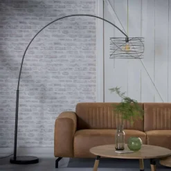 Lampe à arc Laghalerveen Anthracite, 1 lumière