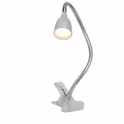 Lampe à clip Brilliant Anthony LED Titane, 1 lumière