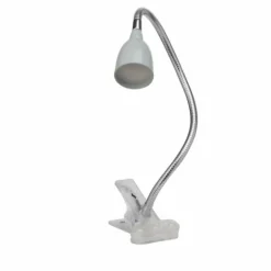 Lampe à clip Brilliant Anthony LED Titane, 1 lumière