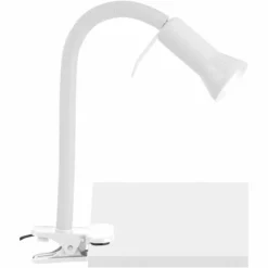 Lampe à clip Brilliant Flex Blanc, 1 lumière
