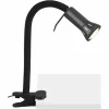 Lampe à clip Brilliant Flex Noir, 1 lumière