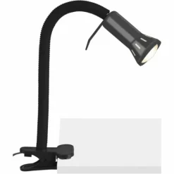 Lampe à clip Brilliant Flex Noir, 1 lumière