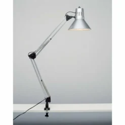 Lampe à clip Brilliant Hobby Titane, 1 lumière