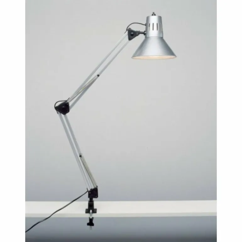 Lampe à clip Brilliant Hobby Titane, 1 lumière