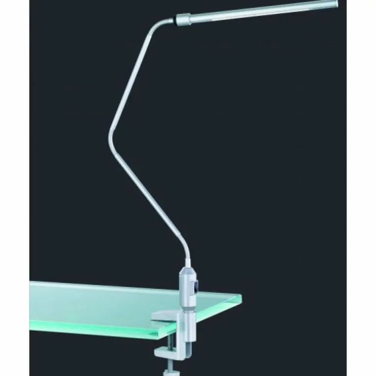 Lampe à clip Trio 5225 LED Acier inoxydable, Titane, 1 lumière