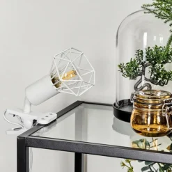 lampe â clipper Baripada Blanc, 1 lumière