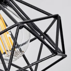 lampe â clipper Baripada Noir, 1 lumière