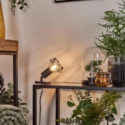 lampe â clipper Baripada Noir, 1 lumière