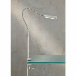 lampe â clipper Fischer & Honsel Raik LED Nickel mat, 1 lumière, Détecteur de mouvement