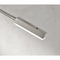 lampe â clipper Fischer & Honsel Raik LED Nickel mat, 1 lumière, Détecteur de mouvement