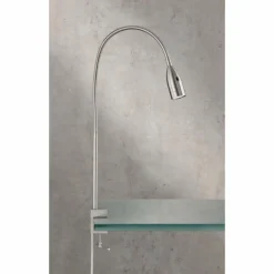 lampe â clipper Fischer & Honsel Sten LED Nickel mat, 1 lumière, Détecteur de mouvement