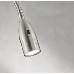 lampe â clipper Fischer & Honsel Sten LED Nickel mat, 1 lumière, Détecteur de mouvement