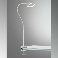lampe â clipper Fischer & Honsel Jax LED Nickel mat, 1 lumière