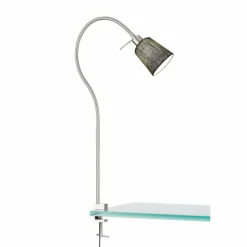 lampe â clipper Fischer-Honsel Jam Nickel mat, 1 lumière