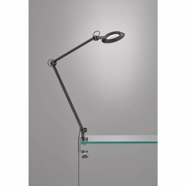 lampe â clipper SCHÖNER-WOHNEN-Kollektion Office LED Noir, 1 lumière