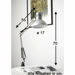 Lampe à pince Brilliant Hobby Acier inoxydable, Titane, 1 lumière