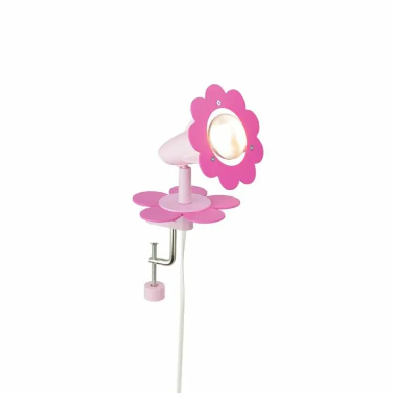 Lampe à pince Elobra BLÜTE Rose, 1 lumière