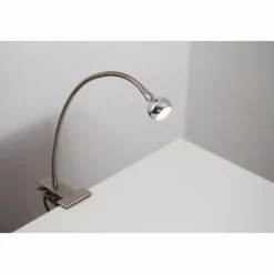 Lampe à pince Globo SERPENT LED Nickel mat, 1 lumière