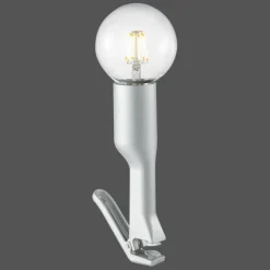 Lampe à pince Leuchten Direkt TURN ME Acier inoxydable, 1 lumière