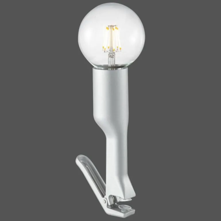 Lampe à pince Leuchten Direkt TURN ME Acier inoxydable, 1 lumière