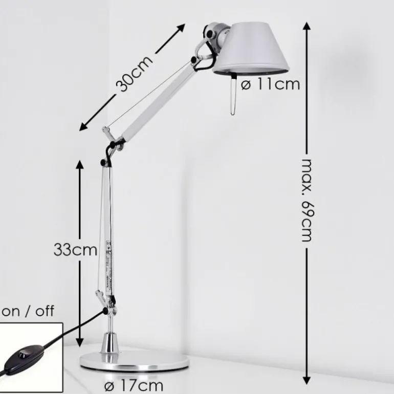 Lampe à poser Artemide TOLOMEO MICRO Aluminium, 1 lumière